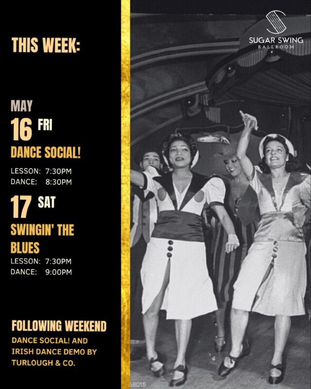 ✨Upcoming Social Dances

Spring is all about fresh energy and trying something new, and what better way to do that than on the dance floor? 🙌🏼

On Friday, we’re hosting a classic Dance Social! It’s the perfect vibe if you’re just getting into swing dancing or want a fun, easygoing night out. Drop-in lesson starts at 7:30pm, with social dancing kicking off at 8:30pm.

On Saturday, it’s time for Swingin’ the Blues. We’ll be featuring both Lindy Hop and Slow Drags, a smooth, bluesy style that’s great for dancing close and connecting to the music. Drop-in Lindy at 7:30pm, Slow Drags at 8:15pm, and social dancing begins around 9:00pm. The music will suit both styles, so come ready to dance either (or both)!

Both nights are beginner-friendly, and you don’t need a partner to join - just bring your curiosity and a comfy pair of shoes.

See you on the dance floor! 🕺🏻