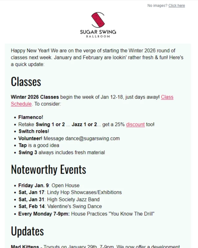 Jan'26 Newsletter out now!
https://sugarswingdanceclub.createsend1.com/t/i-e-zsitll-l-c/
