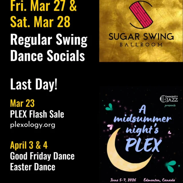 Just a few hours left on the @prairielindyexchange flash sale to get the cheapest pass possible. Ends at midnight! The event is nearing the 50% mark of passes being sold out, so don't wait too long!

Just fun, regular socials this weekend. The best kind to just get out and DANCE YOUR FACE OFF!
