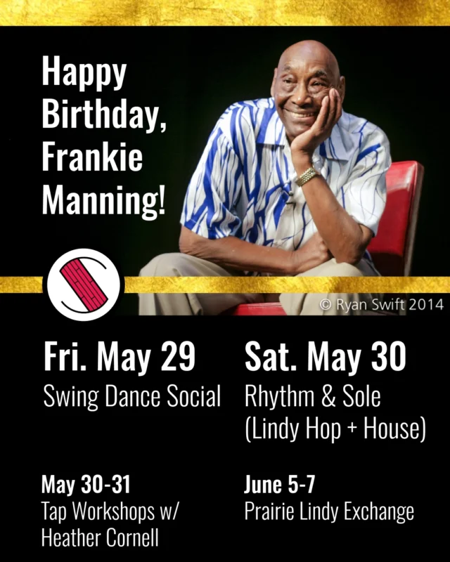 Beginner drop-in lesson, with fun & talented instructors, every social! This Saturday will feature lesson in both Lindy Hop AND House dancing, from 7:30pm - 9pm. $14 + $2 lesson
Friday: 7:30-8:30pm lesson, 8:30pm+ social 
Saturday: 7:30-98pm lessons, 9pm+ social